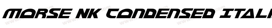 Morse NK Condensed Italic字体转换